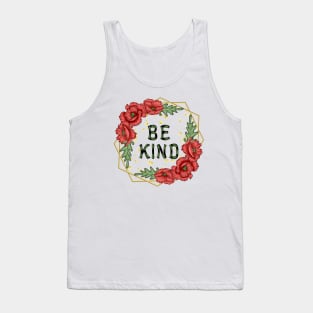 Be Kind Floral Design Tank Top